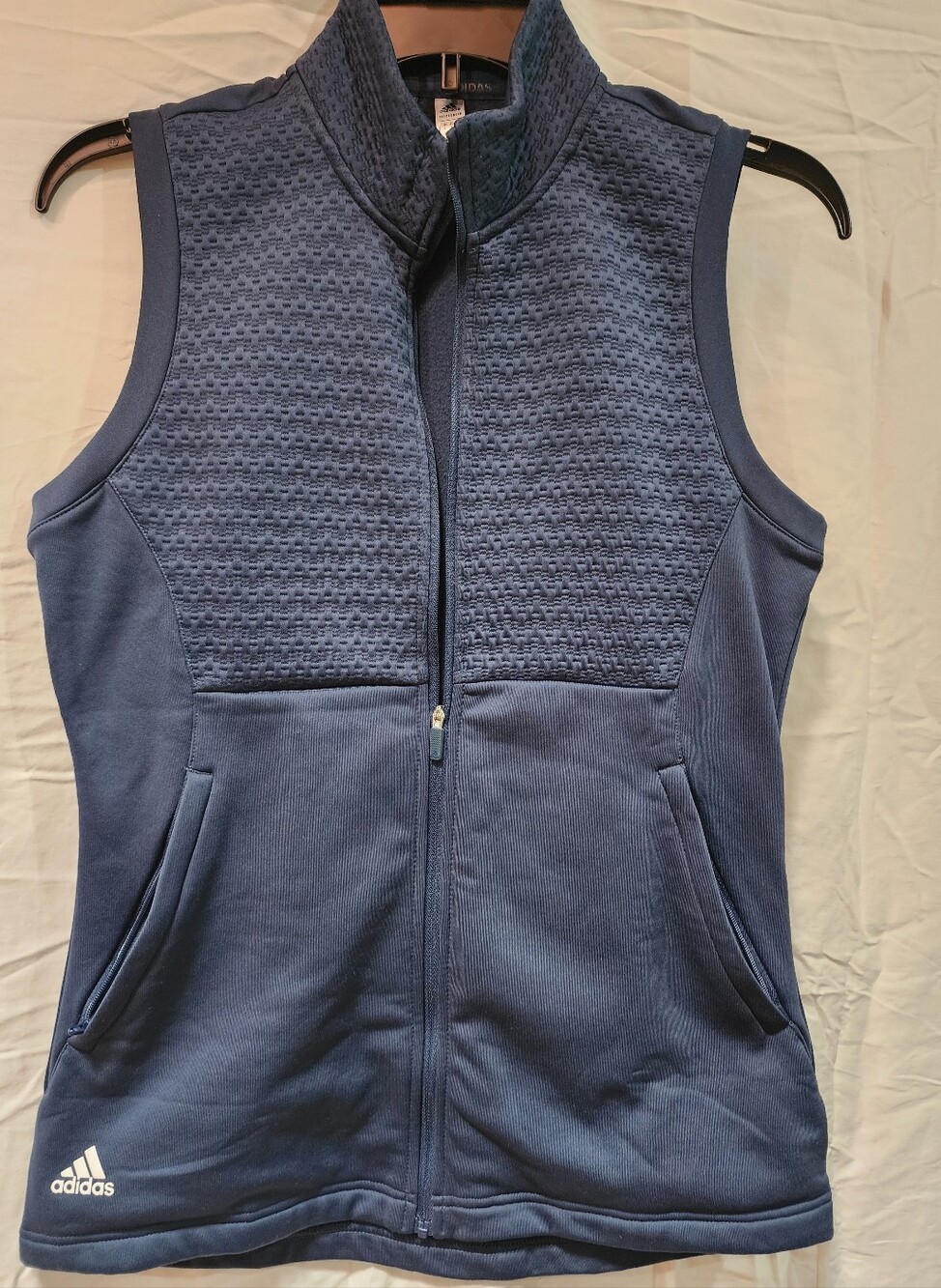 adidas Navy Fleece Crewneck Pullover